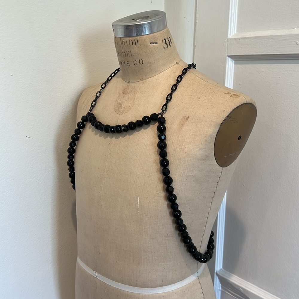 Custom made pearl bead harness unisex